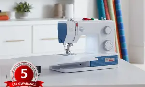 Nowoczesna renderka do szycia, idealna do nauki i domowych projektów. Z 5-letnią gwarancją.