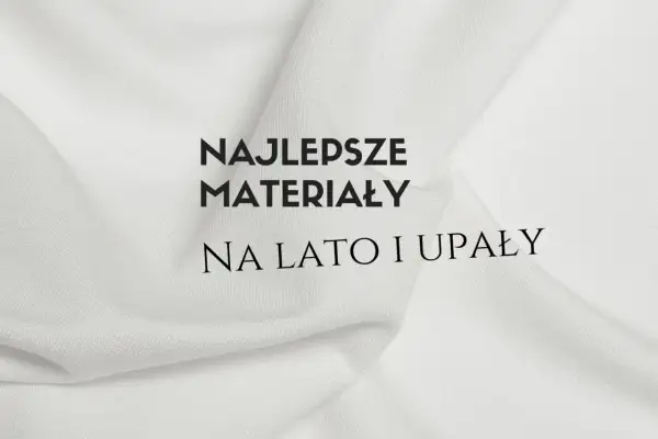 Biały, lekki materiał na lato i upały. Idealny na letnie kreacje.